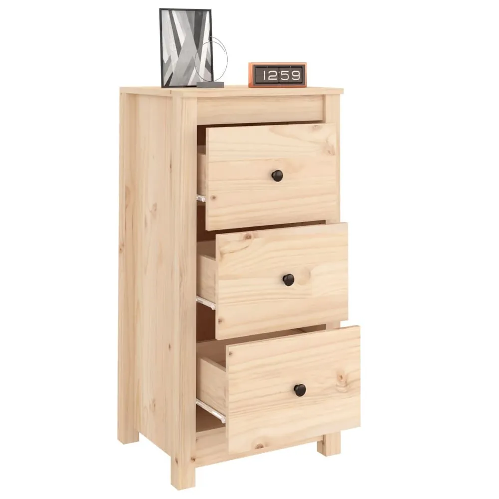 Tavolo Allungabile Credenza 40x35x80 cm Legno Massello di Pino