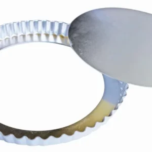 Stampi per torte/quiche Schneider alluminio base rimovibile Ø320 mm argento altezza 25 cm bordo ondulato 997977