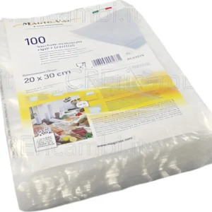 100 Sacchetti Sottovuoto Multistrato, 20x30 cm, per Alimenti