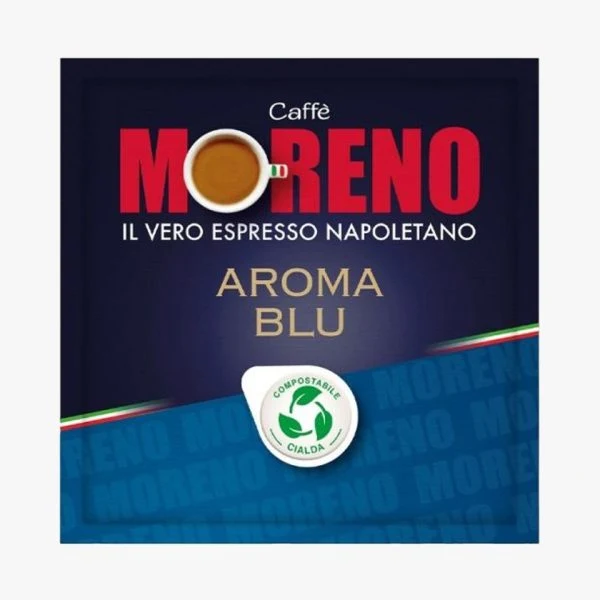 150 Cialde ESE 44mm Caffè Moreno Miscela AROMA Blu