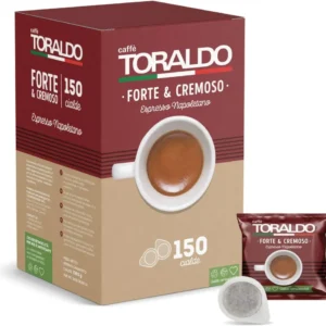150 Cialde ESE 44mm Caffè Toraldo Miscela Forte e Cremoso