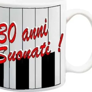 17408C TAZZA 30 ANNI SUONATI TAZZA RICORDO CERAMICA CON SCATOLA