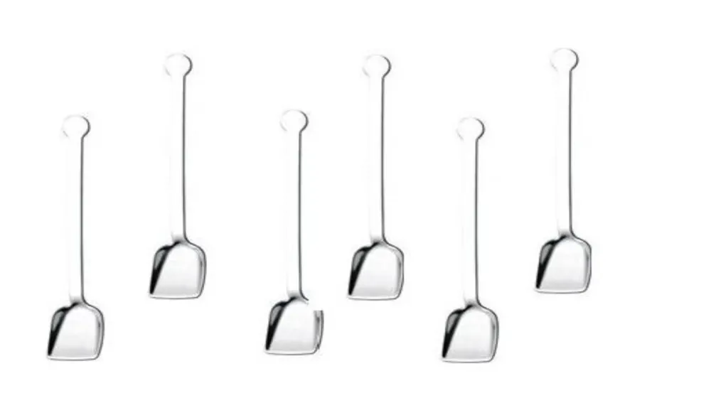 ABERT - CONFEZIONE DA 6 PEZZI - PALETTINE PER GELATO "RIFLESSO" 13,0CM - ACCIAIO INOSSIDABILE
