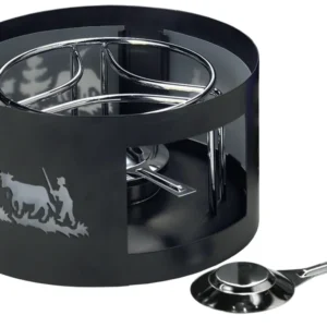 Accessori della linea di formaggio Heidi xl Alpe Protezione del vento Rechaud Weiss fino 25,8 cm