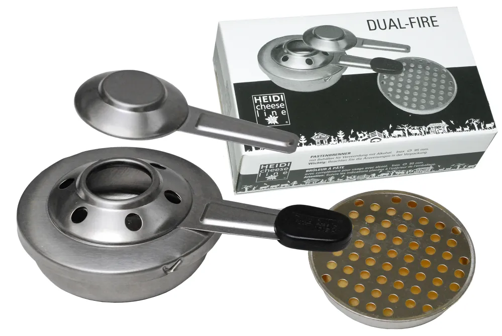 Accessori per linee di formaggio Heidi Dual Fire Pasta/Burner di carburante