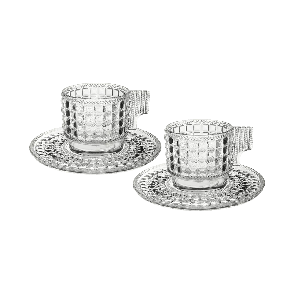Set 2 Tazzine Caffè Trasparente - Chic & Zen Acrilico
