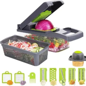 Affettatrice Manuale Affetta Taglia Verdure 12 1 Mandolina Con Contenitore