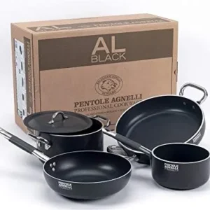 Agnelli - Batteria di Pentole ALSASETALBLACK2IND