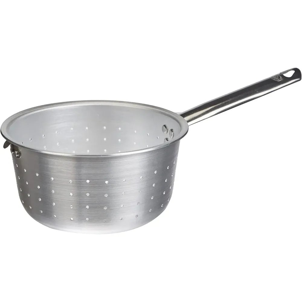 Agnelli - Colapasta Conico con Manico Tubolare e Gancio - Alluminio - H 11,5 cm, ø 20 cm - ALMA17520