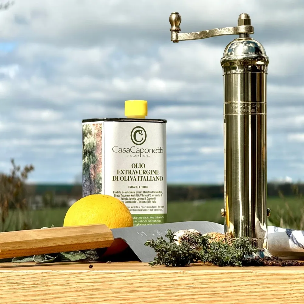 Nordic Brass Mill - macina sale e pepe ottone senza incisioni. Alexander Handcrafted Mills