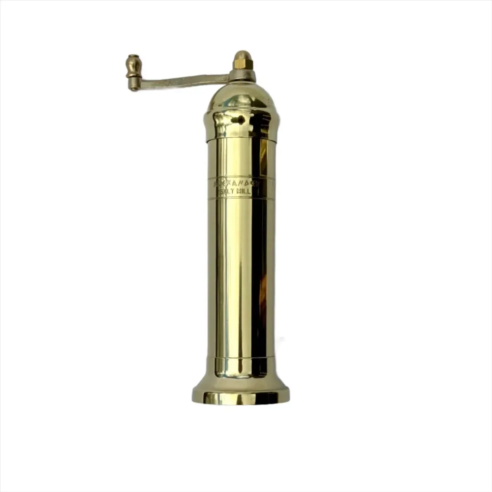 Nordic Brass Mill - macina sale e pepe ottone senza incisioni. Alexander Handcrafted Mills