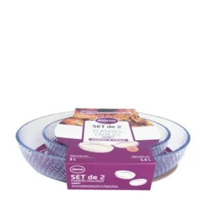 Alorno set da 2 teglie ovali honey 3,2 e 1,5l