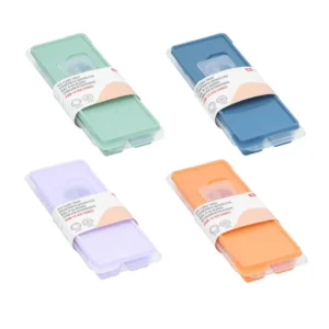Stampo Ghiaccio Silicone con Coperchio 12 Cubetti - Vaschetta Formaghiaccio Colorata alpina