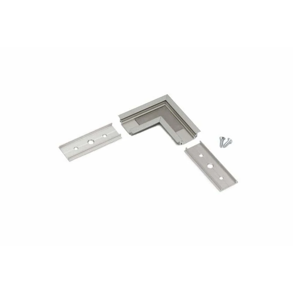 Angolo 90 ° per profilo di installazione alluminio piatto anodizzato