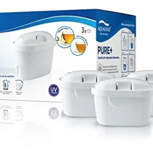 Aqualogis Pure+ Cartuccia per filtro dell’acqua compatibile con Brita Maxtra+ Caraffa Marella, Style, Fun 3 pezzi bianco