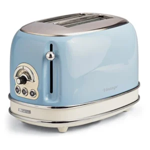 Ariete 155 Tostapane di Design 2 Fette con Pinze, 6 Livelli Blu