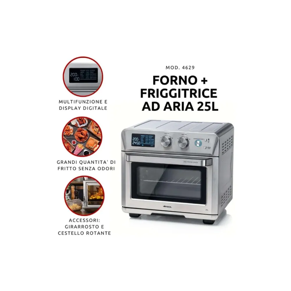 Ariete Friggitrice Ad Aria E Forno 25Lt Mod. 4629/11