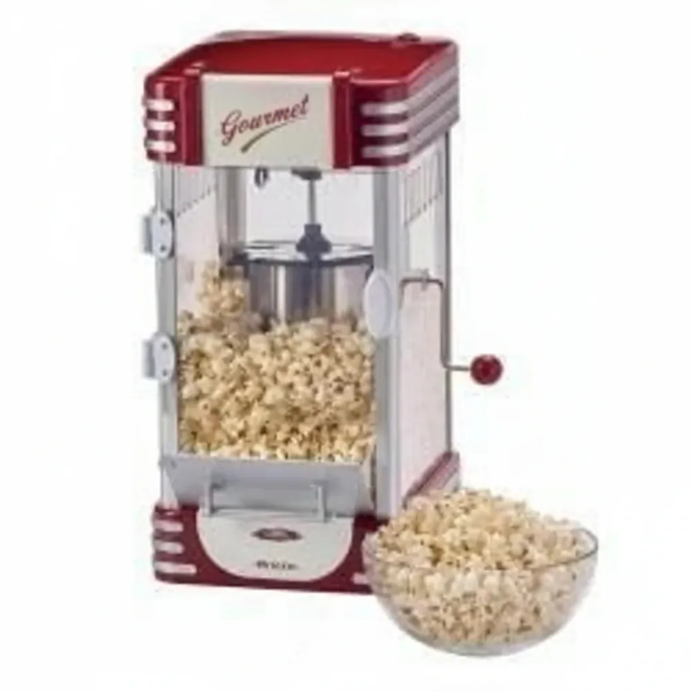 Ariete popcorn popper xl party time 2953, macchina pop corn, 700gr di pop corn meno di 2 minuti, rosso