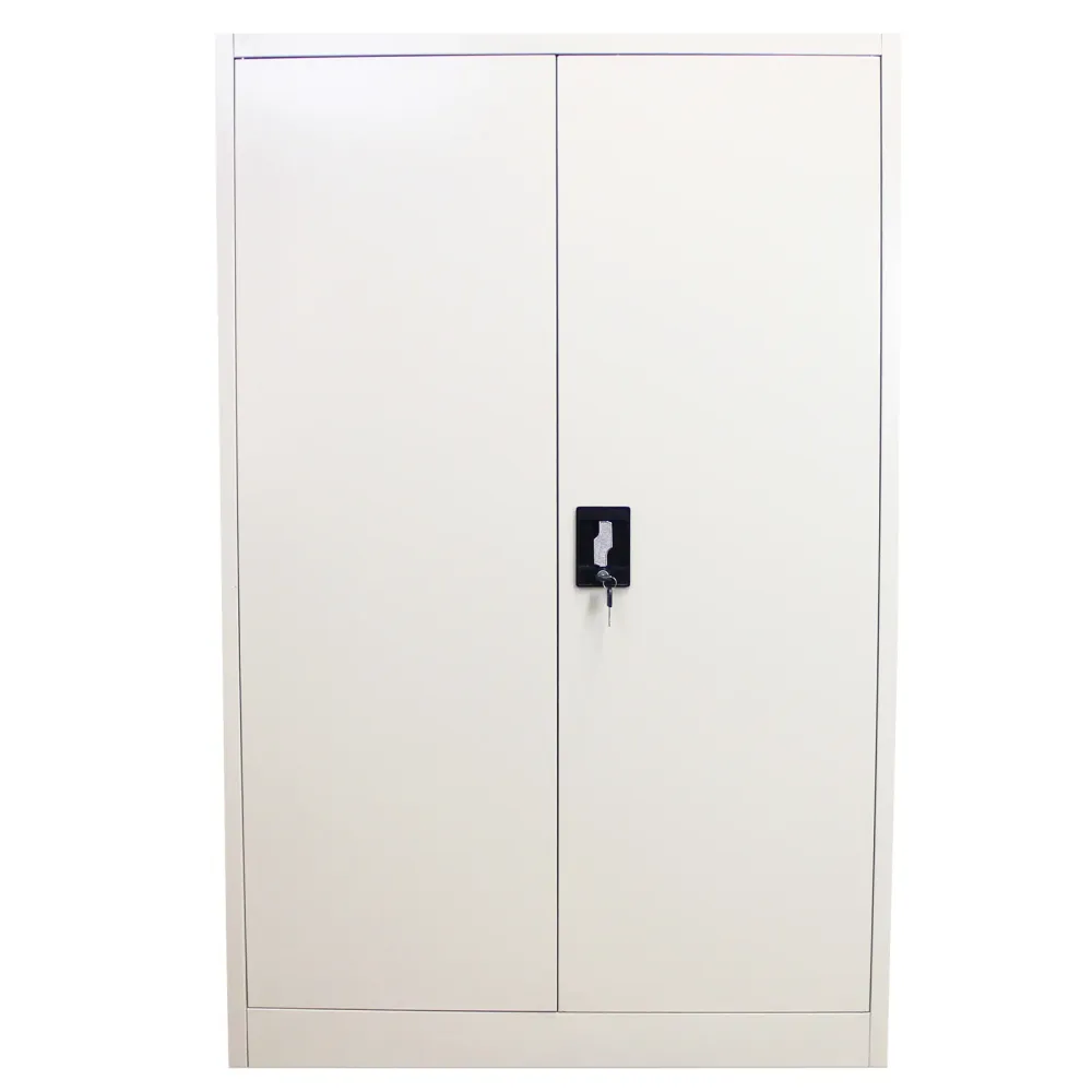 Armadietto Grigio Chiaro Alto 140cm Acciaio