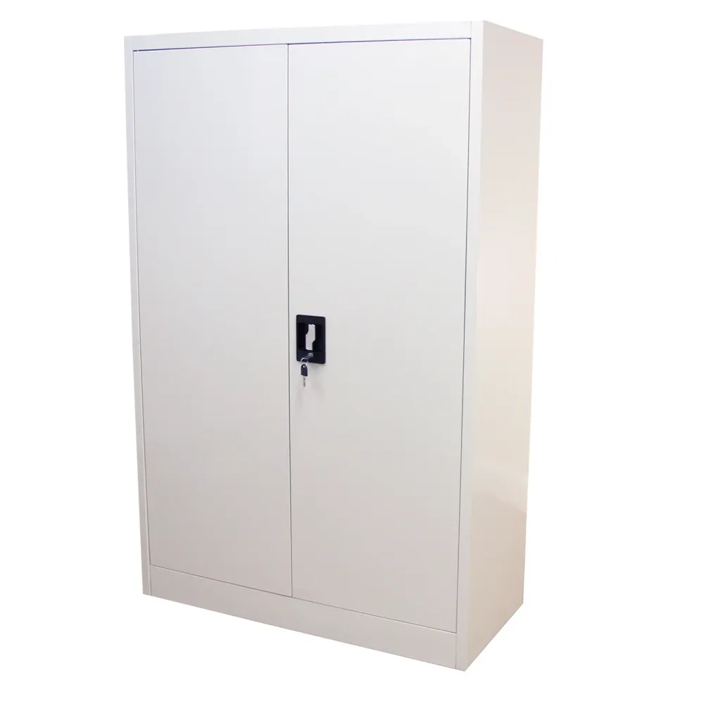 Armadietto Grigio Chiaro Alto 140cm Acciaio