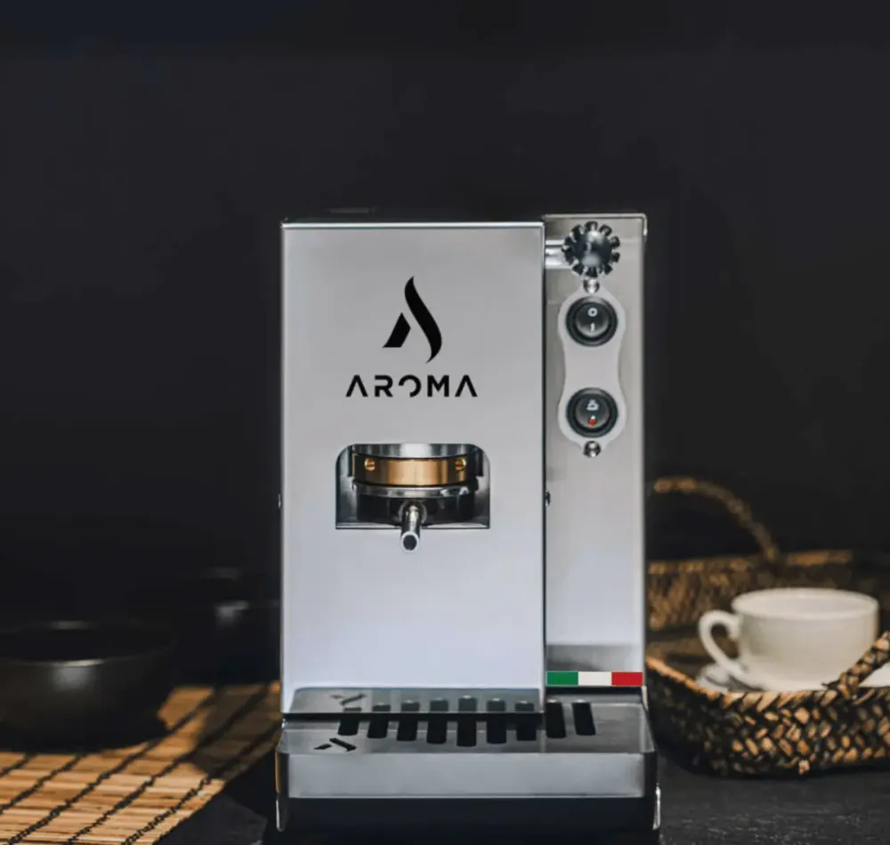 Aroma Plus Silver – Macchina da caffè espresso capsule E.S.E premium italiana