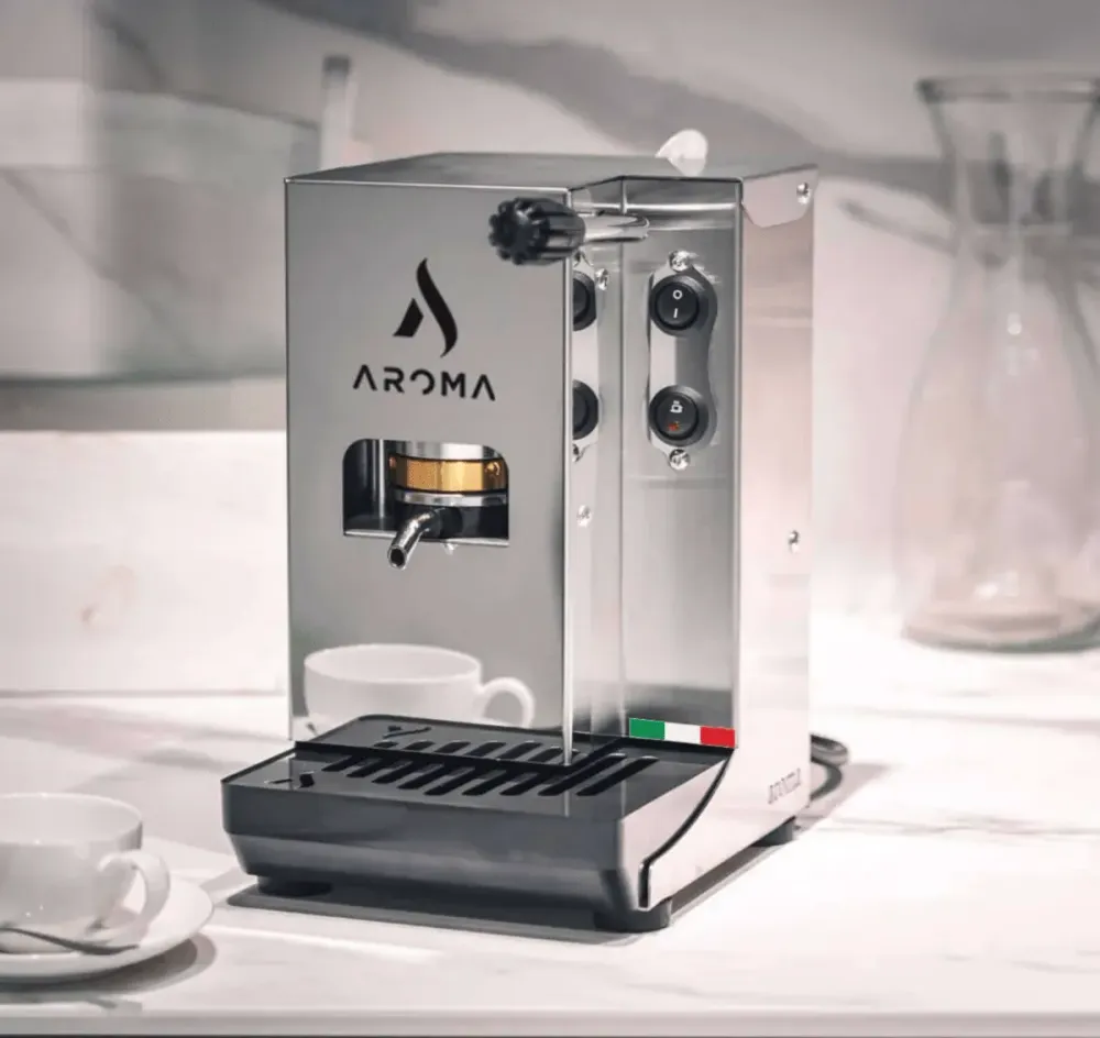 Aroma Plus Silver – Macchina da caffè espresso capsule E.S.E premium italiana