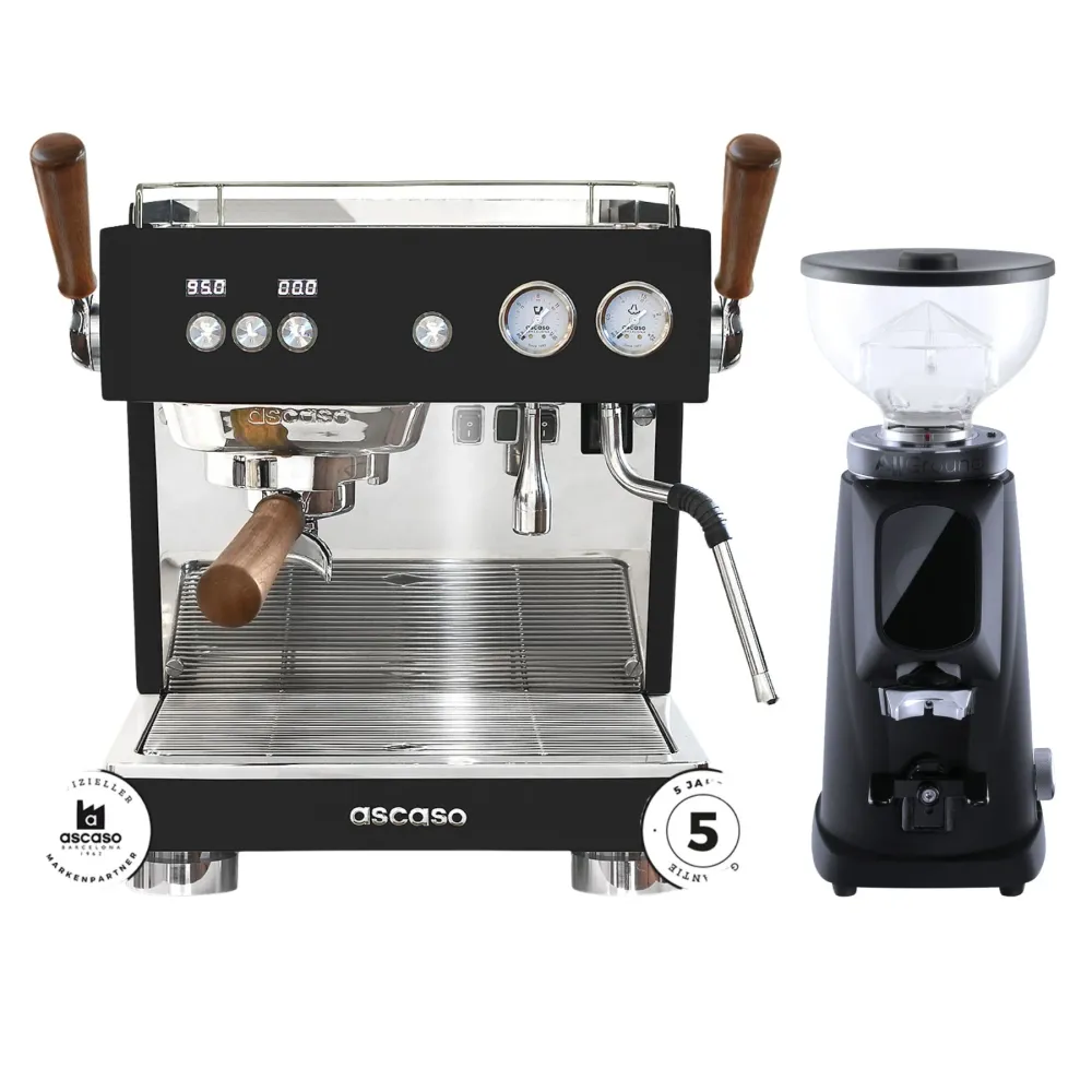 Ascaso Baby T Plus con Flow Control Bundle con Fiorenzato Allground Sense GBW