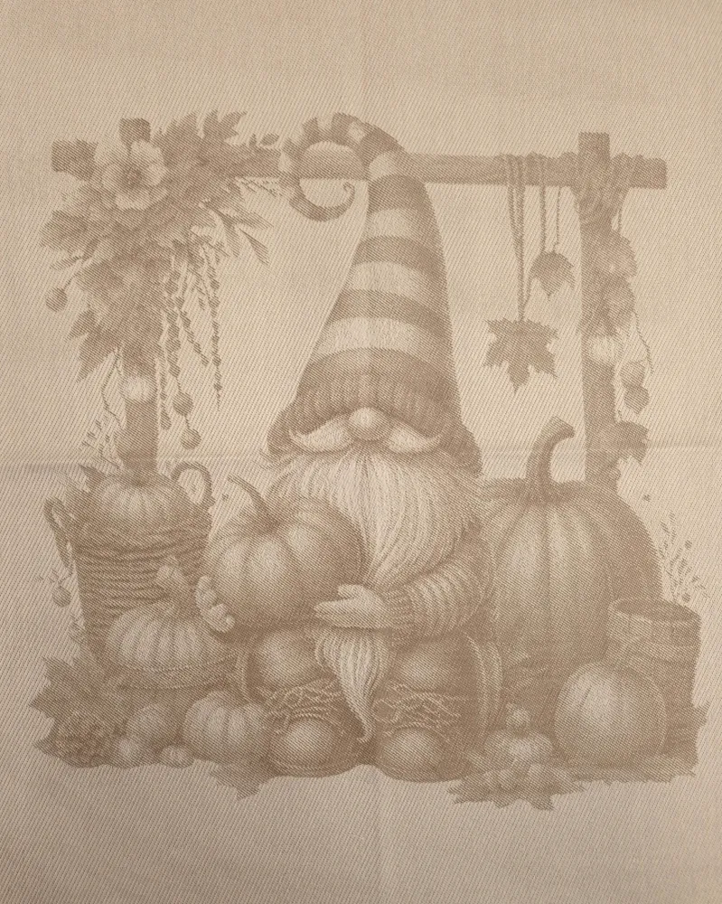 Asciugapiatti puro cotone - GNOMO AUTUNNALE/NOCCIOLA