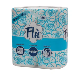 Asciugatutto flu' 80 strappi 2 rotoli