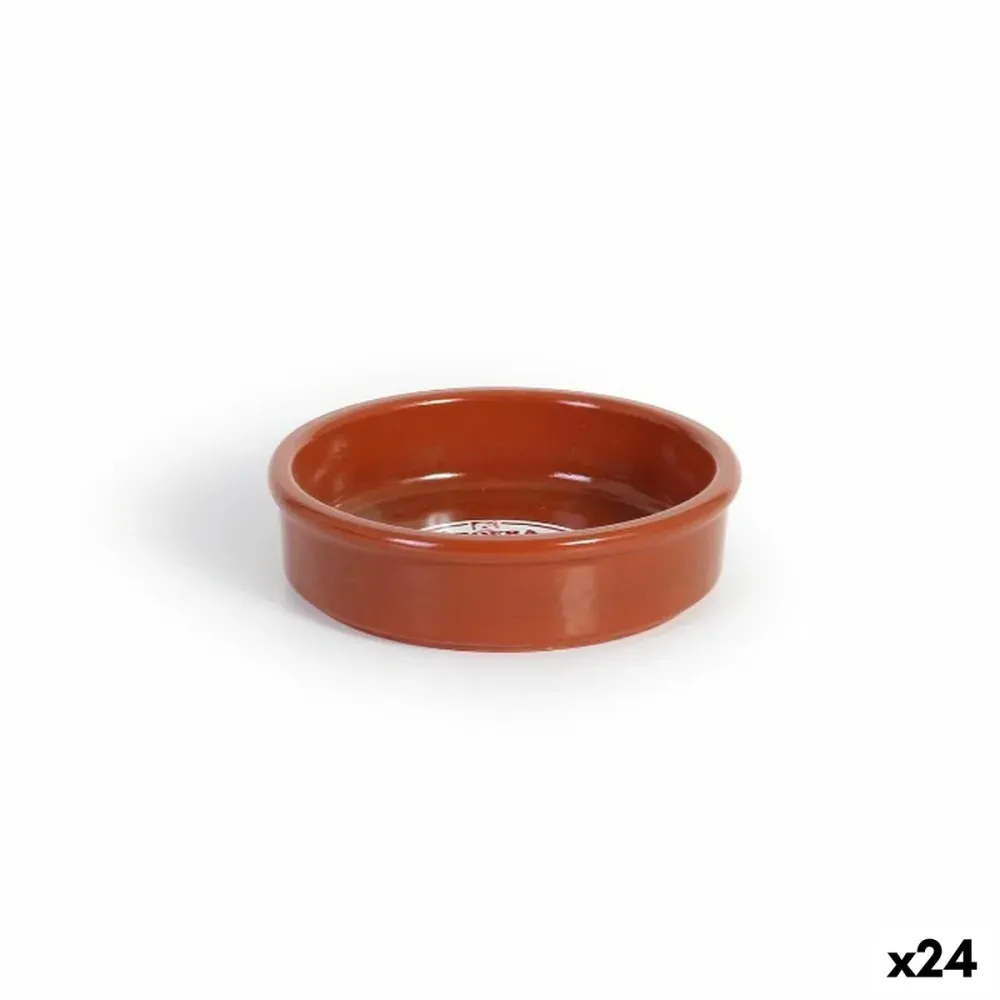 Teglia Azofra Argilla cotta 10 x 10 x 2,5 cm (24 Unità)