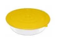 Bacinella con coperchio ermetico modello kono cm 20 col. giallo Omra