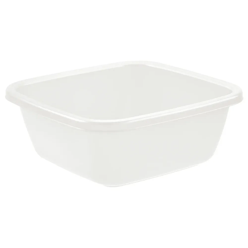 Bacinella Quadra 38 X 38 H.15 Cm / 14 Lt - Bianca - Tontarelli