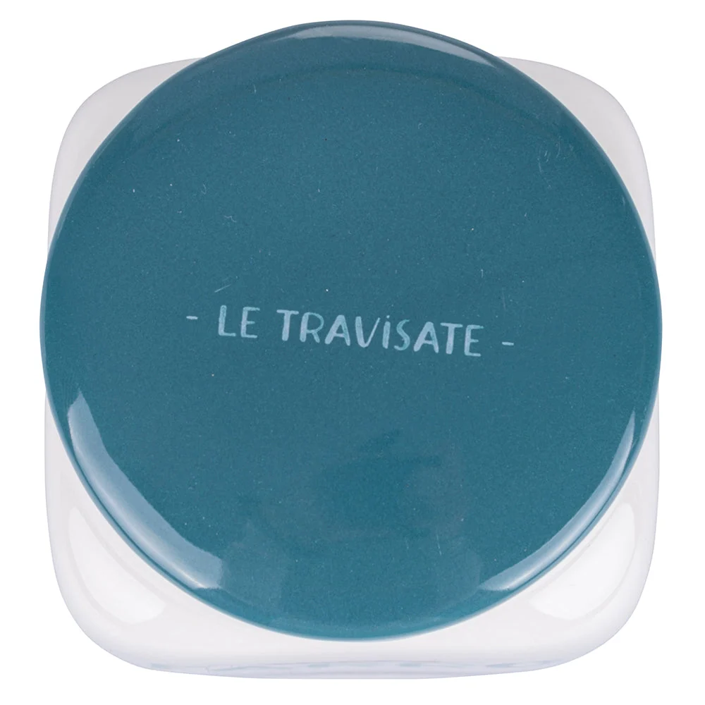 Barattolo Riso 9,5x9,5x18 cm New Bone China VdE Tivoli 1996 Le Travisate Bianco
