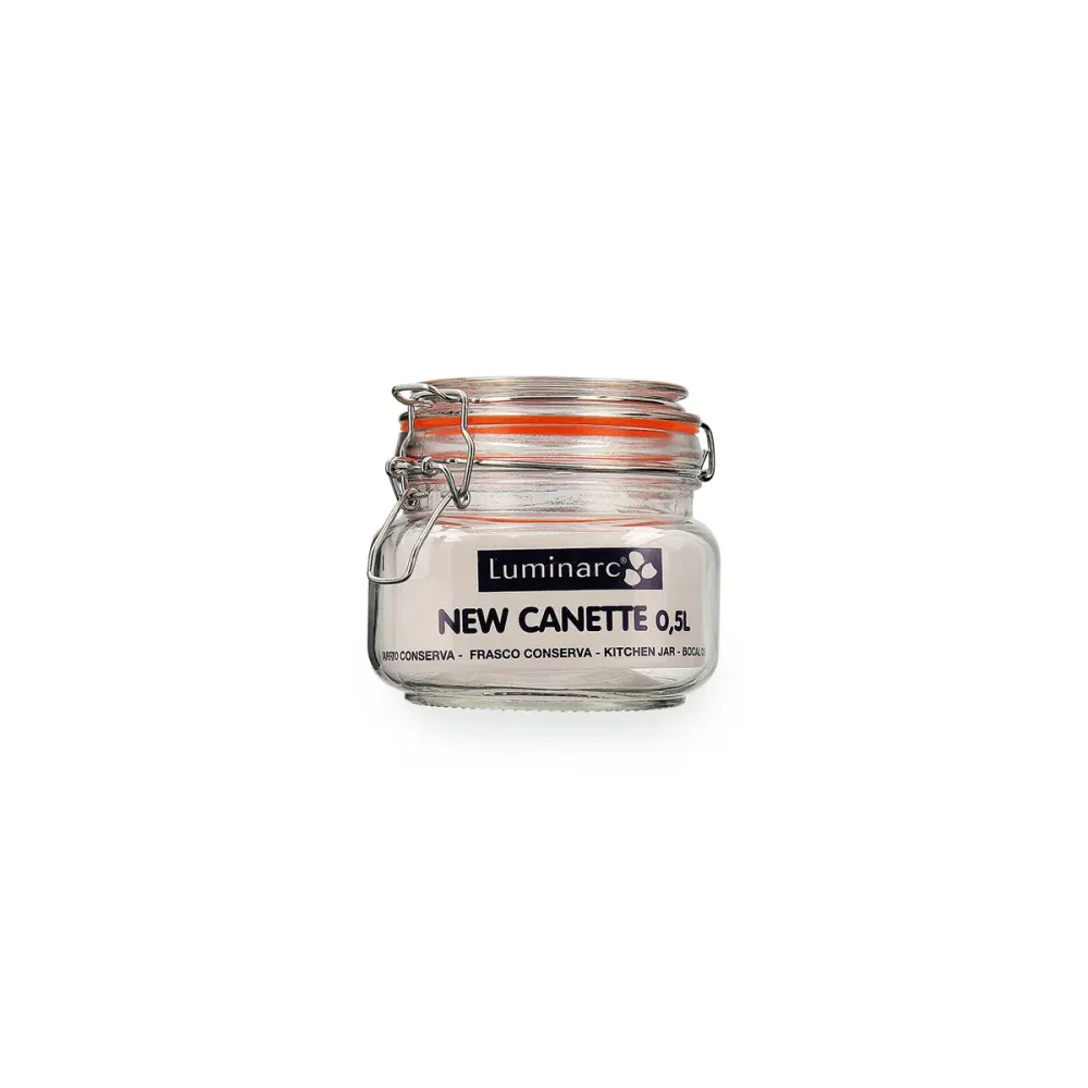 Barattolo di Vetro Quid New Canette Trasparente Vetro (0,5L) (Pack 6x)