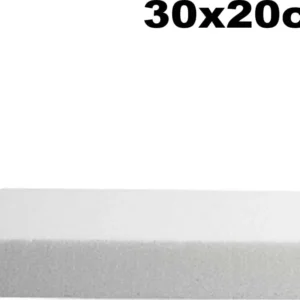Base Stampo Polistirolo Torta Rettangolare 30x20cm Lati Altezza 5cm Cake Design