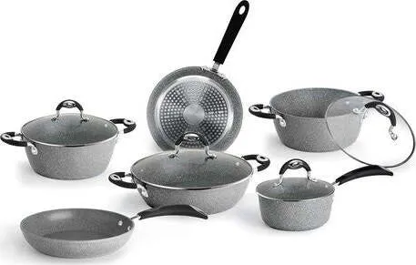 Batteria pentole Aeternum 0F8SET10 PETRAVERA PRO Grigio pietra