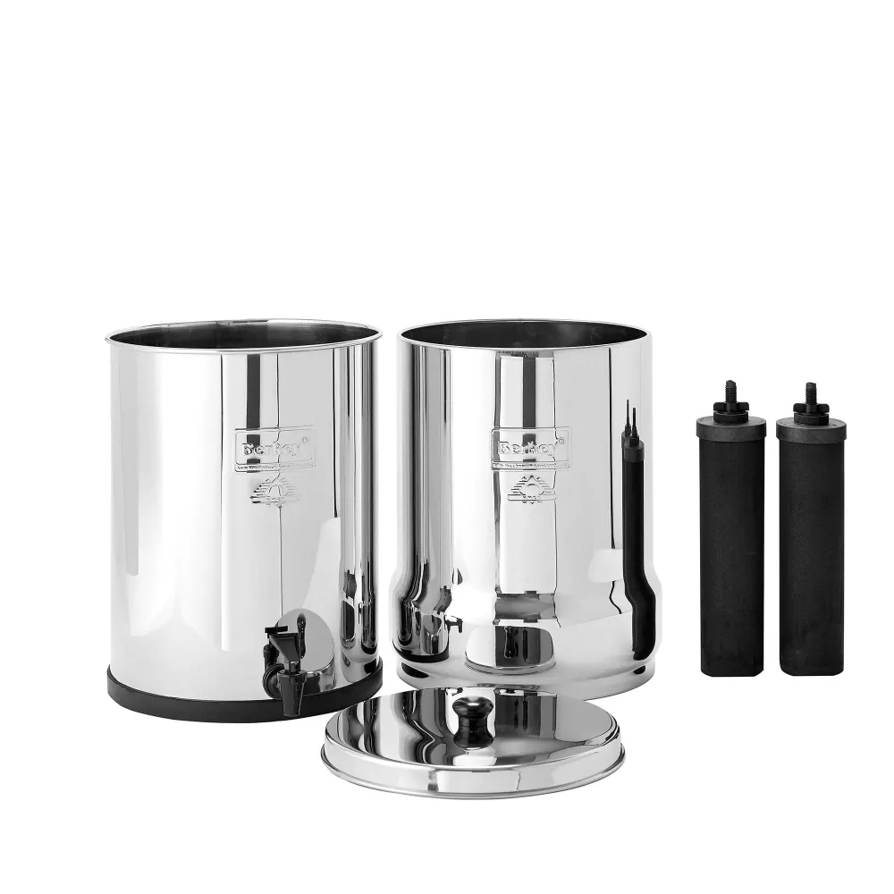 Royal Berkey® 12,3 litri - 2 filtri Black Berkey® + 2 filtri PF-2 FBM