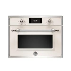 Ⓜ️🔵🔵🔵 BERTAZZONI F457HERMWTAX - Forno Microonde Combinato, 60x45 cm, Avorio/Inox, Serie Heritage, Display TFT, 7 Funzioni
