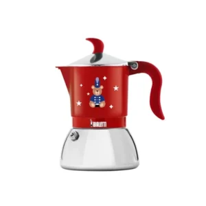 Bialetti Fiammetta Induction Orsetto Natale 2025, Moka Alluminio, con Base Acciaio, Adatta ai Piani ad Induzione Caffettie...