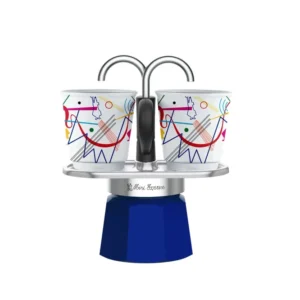 Bialetti Mini Express Kandisky, tazza + 2 bicchierini da liquore, caffettiera, alluminio
