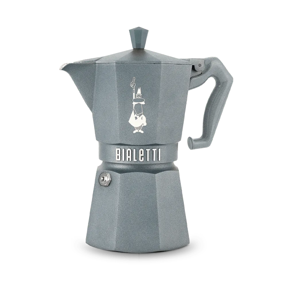 Bialetti Moka Exclusive 6 Tazze Induzione Grigio