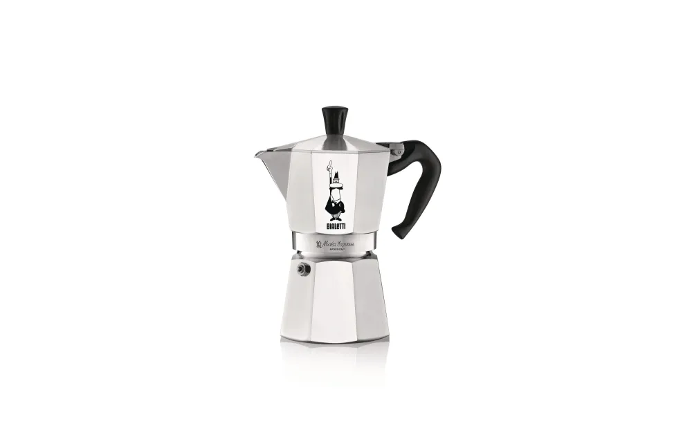 Bialetti Moka Express French Press / Caffettiera – 0,2 l, 4 tazze, alluminio