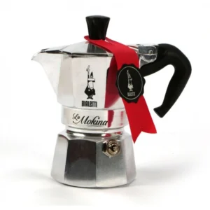 Bialetti La Mokina – Caffettiera Espresso da 1/2 Tazza (40 ml) – Icona del Design Made Italy Formato Mini