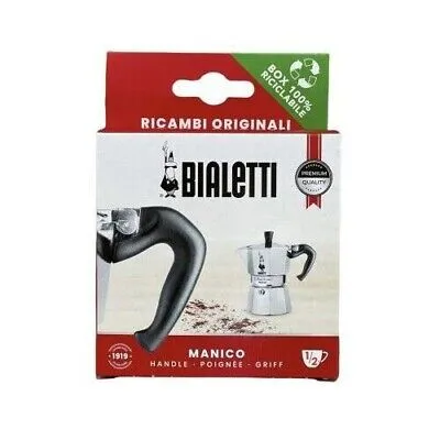 Bialetti Ricambio Originale - Manico per Caffettiera Mokina (½ Tazza), Adatto anche per Moka Express da 1 Tazza, Innesto V...