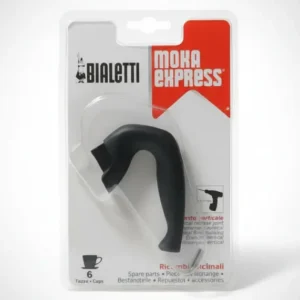 Bialetti Ricambio Originale - Manico per Caffettiera Moka Express, Adatto per Modelli da 6 Tazze, Innesto Verticale