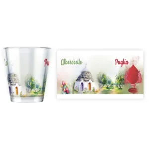 Bicchierino vetro puglia multiveduta opaco