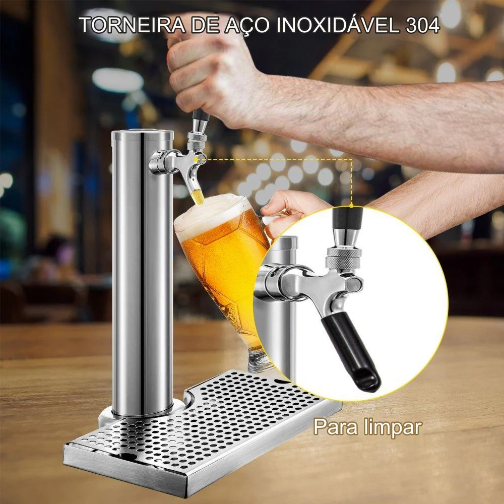 Bico de Cerveja em ço Inoxidável (360x76mm)