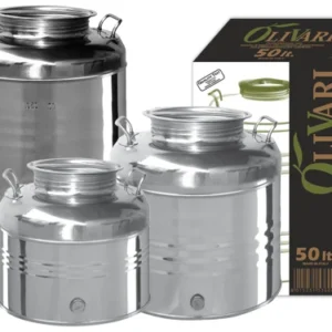 Bidoni contenitori inox per olio OliVari. Prezzo per Pezzo.