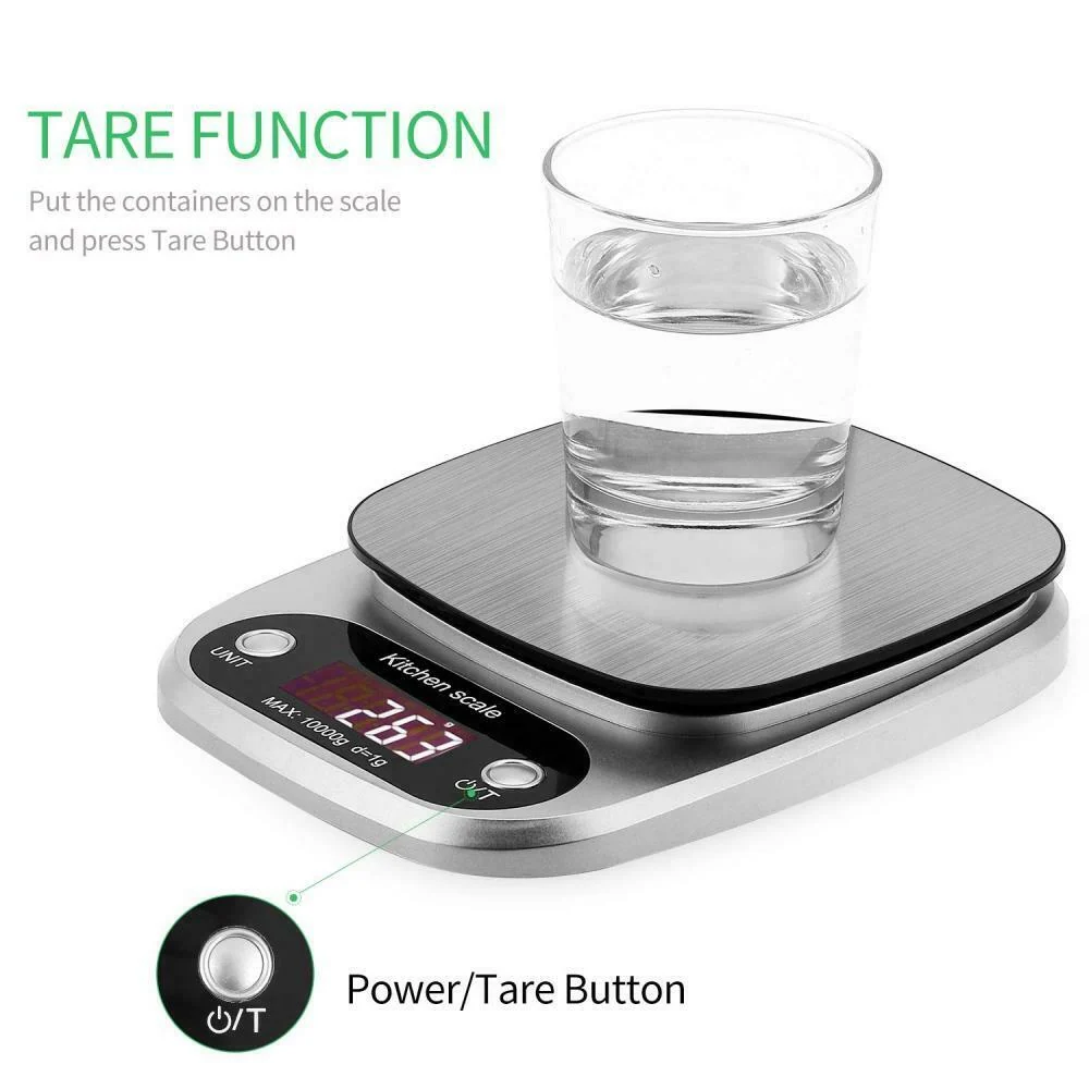 Bilancia da Cucina, 10Kg/1g Elettronica Digitale Alta Precisione Misurazione...