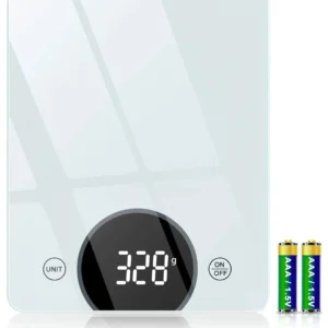 Bilancia da Cucina, Cocoda Bilancia Cucina Digitale da 10kg, con Precisione di 1g/0,05oz e Funzione Tare, Display LED e Ve...